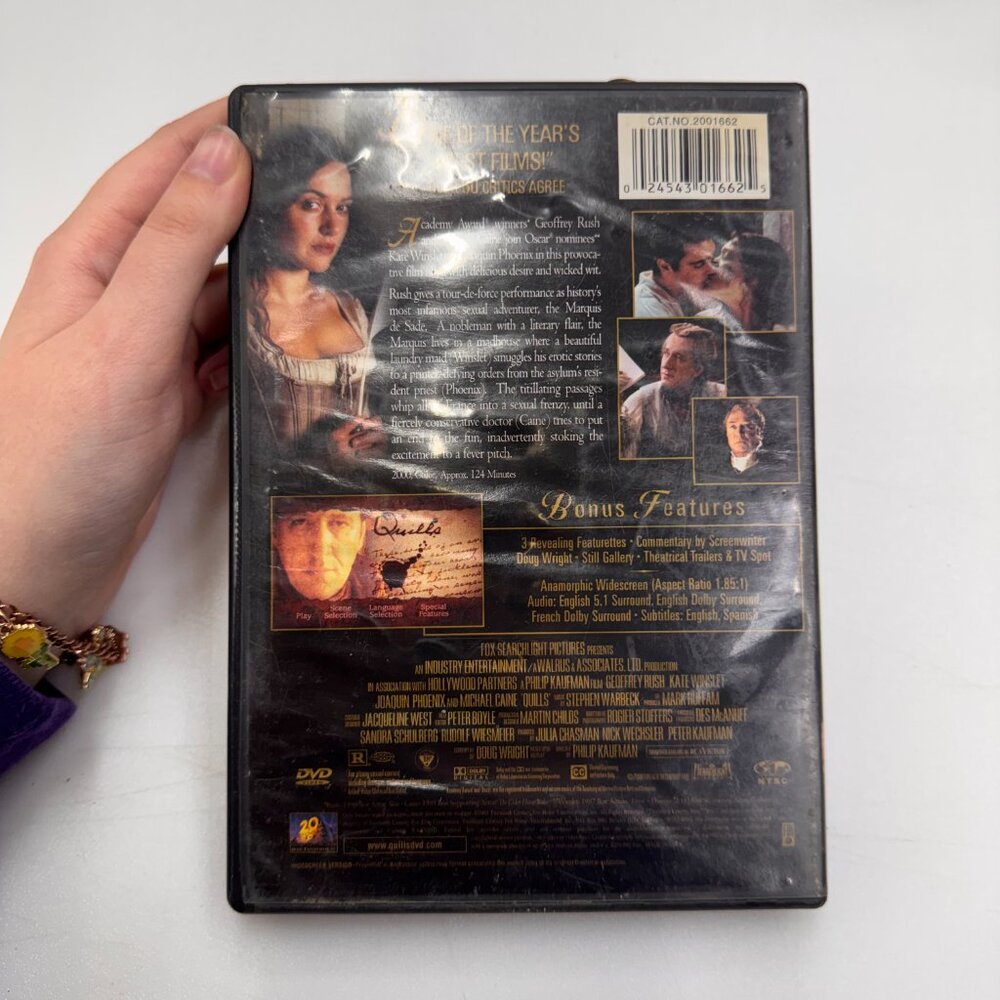 Quills [DVD] Disc Tested, Working - Picture 2 of 3